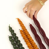 Halazona Beeswax Candles in Molokheya (Set of 3)