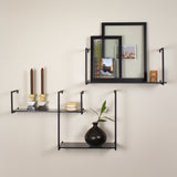 Shababeek Steel Wall Shelf (Set of 3)