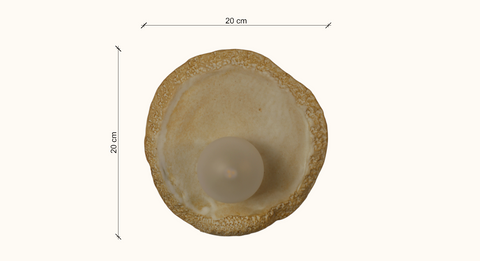 Sakhra Light Clay Wall Lamp image