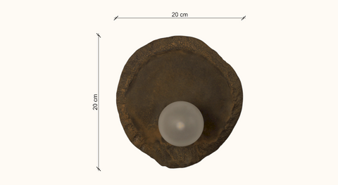Sakhra Dark Clay Wall Lamp image