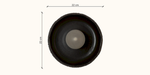 Ritsa Black Clay Wall Lamp image