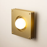Sheesh Steel Wall Lamp in Gold