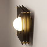 Sheesh Steel Wall Lamp in Black
