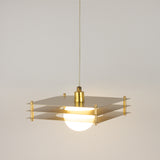 Sheesh Steel Pendant in Gold