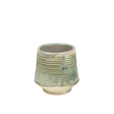 Mint Green Ribbed Clay Cup
