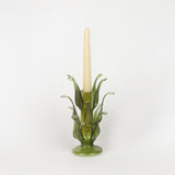 Nakhlah Glass Candle Holder (S) in Green