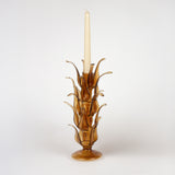 Nakhlah Glass Candle Holder (L) in Brown