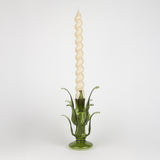 Nakhlah Glass Candle Holder (S) in Green