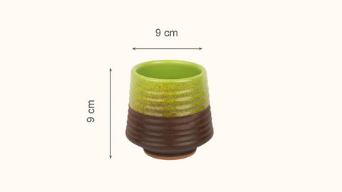 Earth Ribbed Clay Cup image