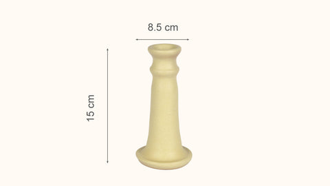Shamaadan Clay Candle Holder in Linen image