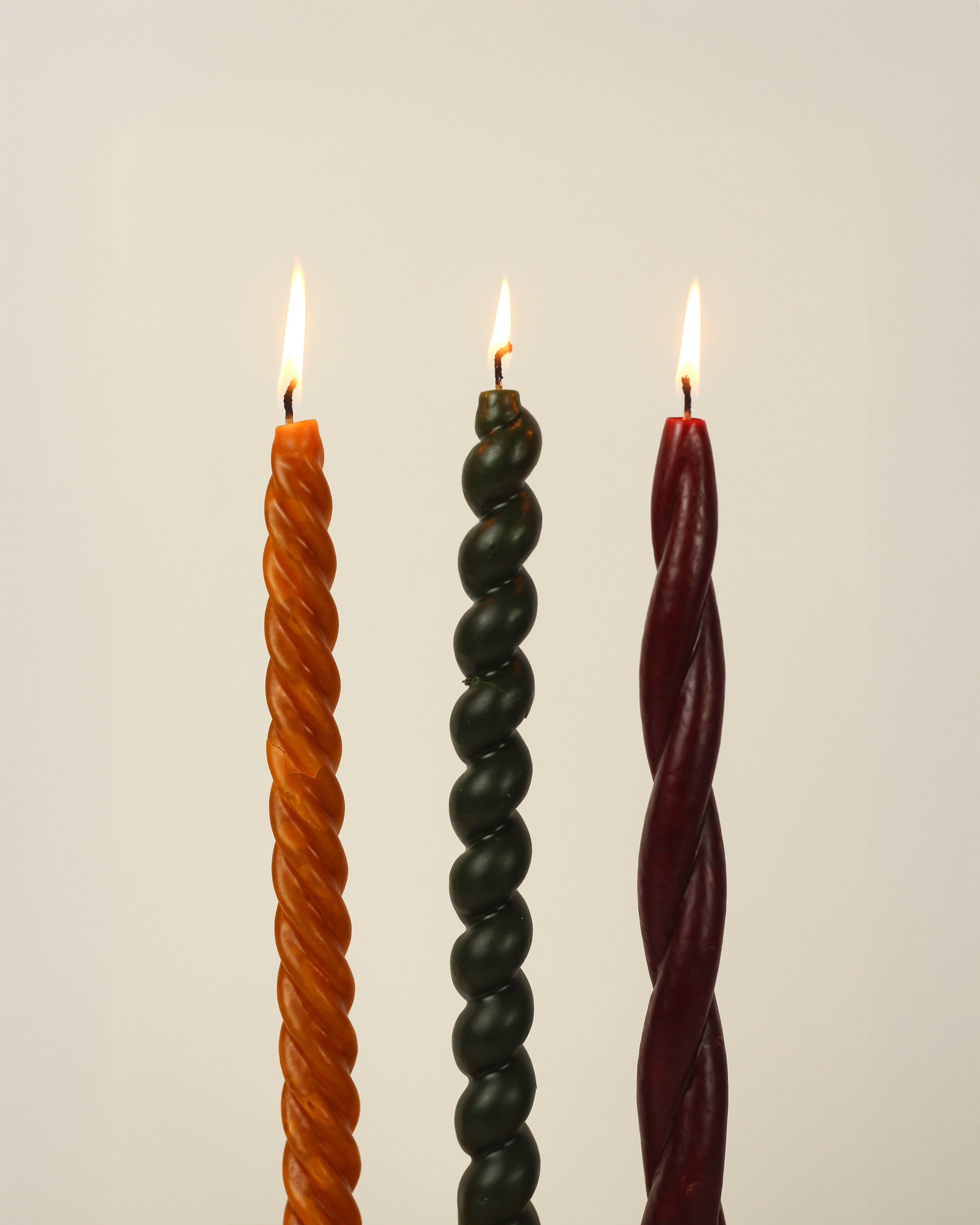 Halazona Beeswax Candles in Molokheya (Set of 3)