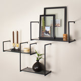 Shababeek Steel Wall Shelf (Set of 3)