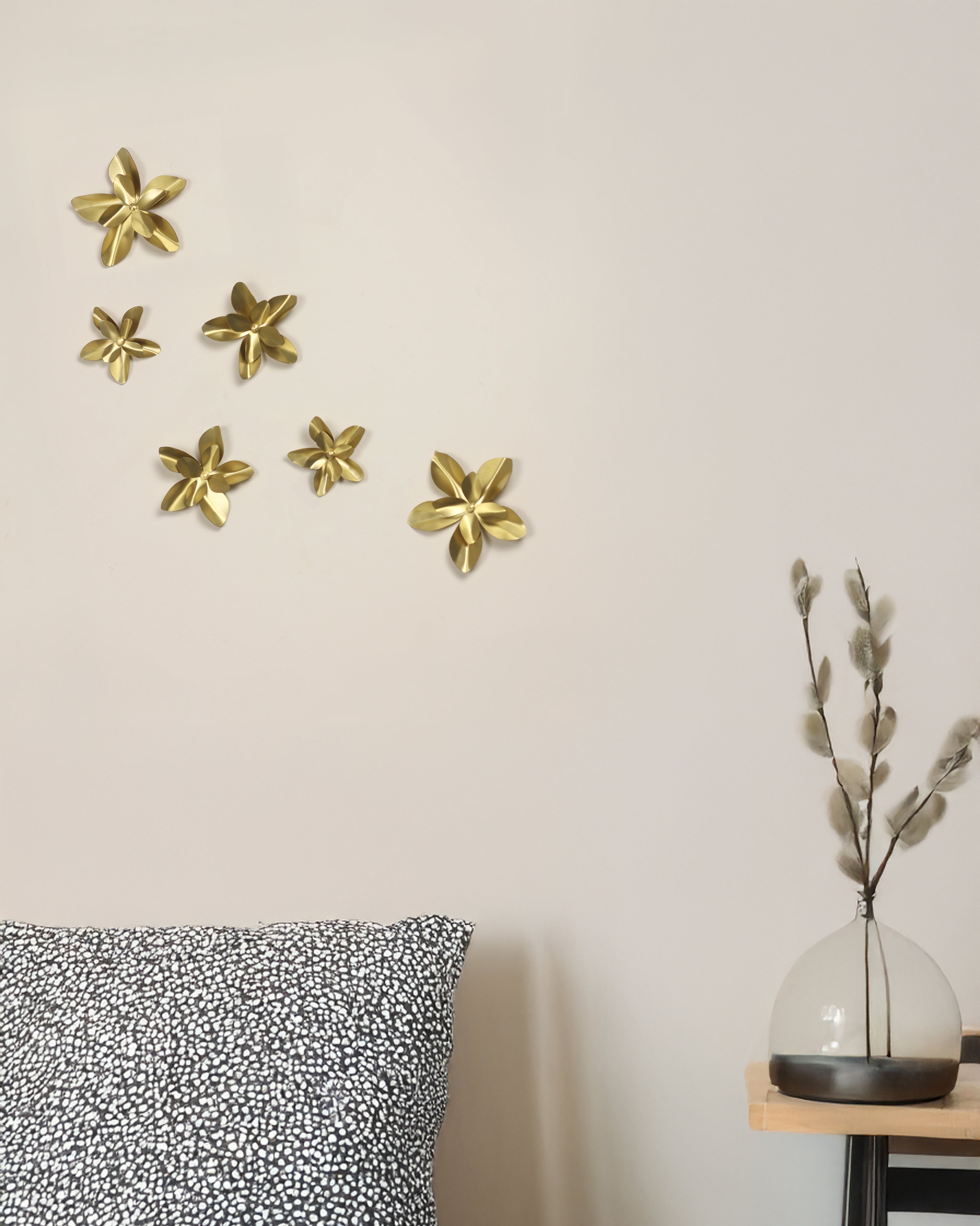 Fol & Yasmine Brass Wall Art (Set of 3)