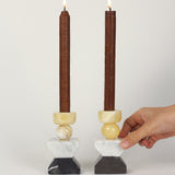 Arayes Marble Candleholder (Set of 2)