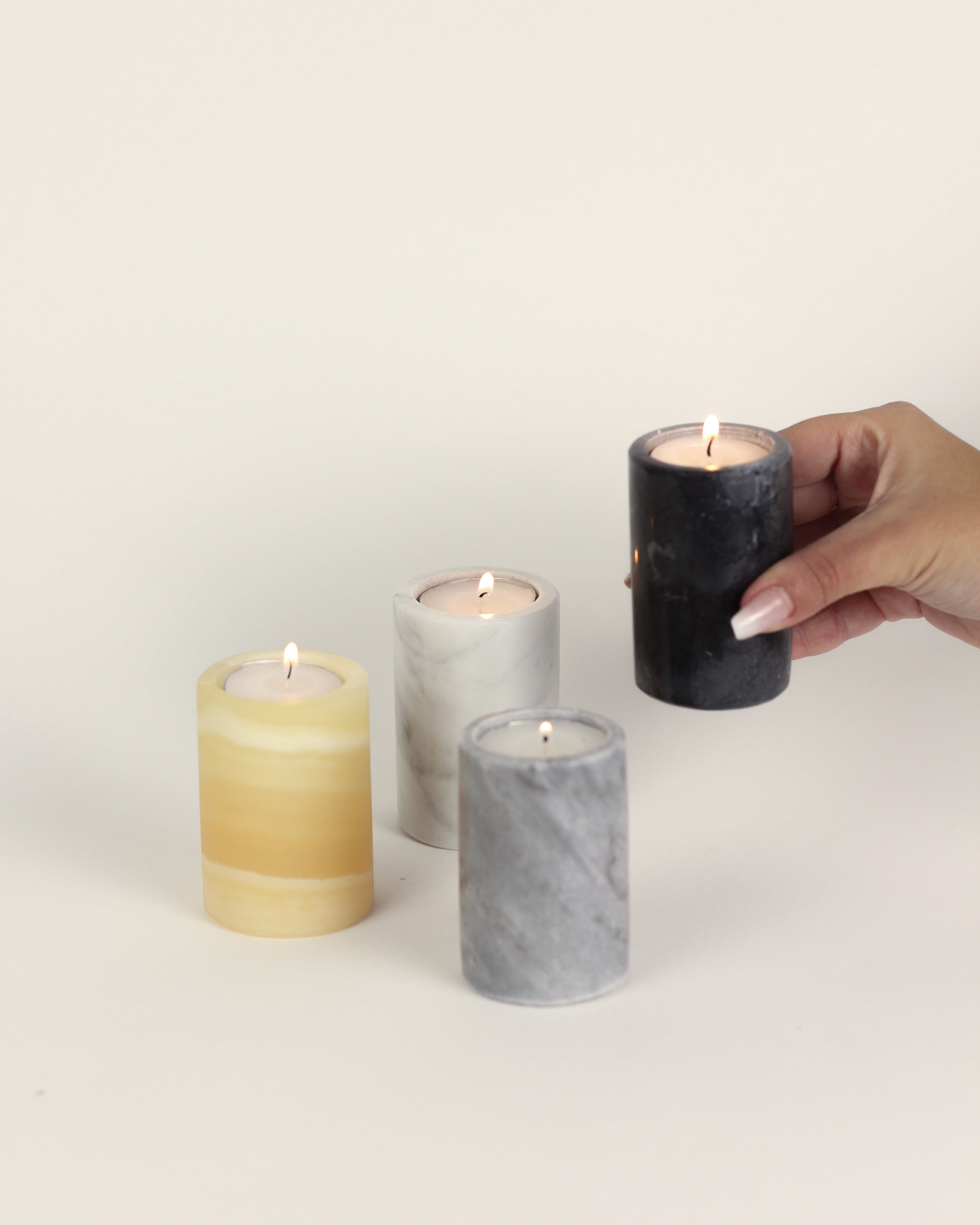 Leil Marble Candleholder