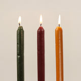 Beeswax Taper Candle in Multicolor (Set of 3)