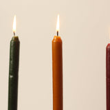 Beeswax Taper Candle in Multicolor (Set of 3)