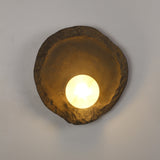 Sakhra Dark Clay Wall Lamp