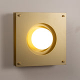 Sheesh Steel Wall Lamp in Gold
