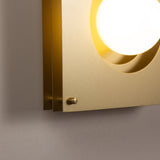 Sheesh Steel Wall Lamp in Gold
