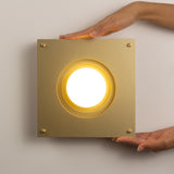Sheesh Steel Wall Lamp in Gold