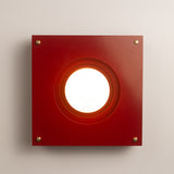 Sheesh Steel Wall Lamp in Burgundy