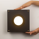 Sheesh Steel Wall Lamp in Black