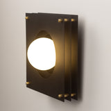 Sheesh Steel Wall Lamp in Black