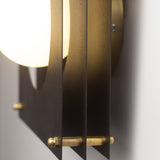 Sheesh Steel Wall Lamp in Black