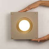 Sheesh Steel Wall Lamp in Taupe