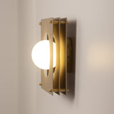 Sheesh Steel Wall Lamp in Taupe