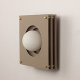 Sheesh Steel Wall Lamp in Taupe