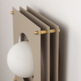 Sheesh Steel Wall Lamp in Taupe