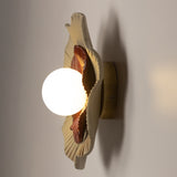 Ward Balady (L) Wall Lamp in Gray/Burgundy