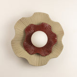 Ward Balady (L) Wall Lamp in Gray/Burgundy