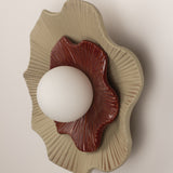 Ward Balady (L) Wall Lamp in Gray/Burgundy