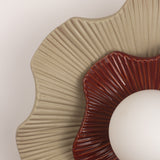 Ward Balady (L) Wall Lamp in Gray/Burgundy