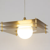 Sheesh Steel Pendant in Gold