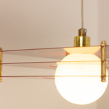 Sheesh Steel Pendant in Burgundy