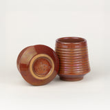 Brick Ribbed Clay Cup