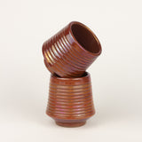 Brick Ribbed Clay Cup