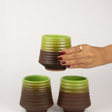 Earth Ribbed Clay Cup
