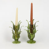 Nakhlah Glass Candle Holder (S) in Green