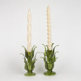 Nakhlah Glass Candle Holder (S) in Green