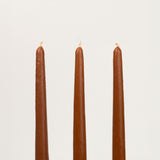 Long Tapered Beeswax Candle in Light Brown ( Set of 3)