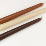 Long Tapered Beeswax Candle in Linen ( Set of 3)