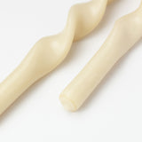 Twisted Taper Beeswax Candle Multicolor ( Set of 2)