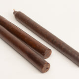 Taper Beeswax Candle in Dark Brown ( Set of 3)