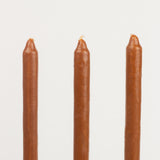Taper Beeswax Candle in Light Brown ( Set of 3)