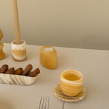 Alabaster Fengan Cup & Coaster Set